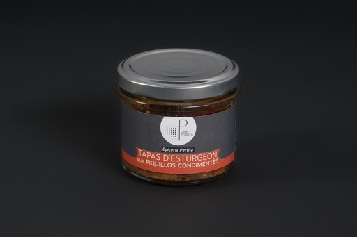 Tapas d'esturgeon aux piquillos